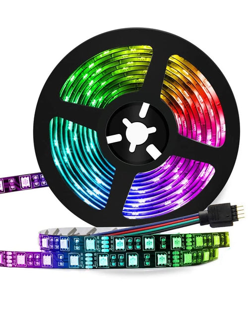 Load image into Gallery viewer, LED Light Strip, 16.4Ft RGB LED Light Strip 5050 LED Tape Lights, Color Changing LED Rope Lights with Remote for Home
