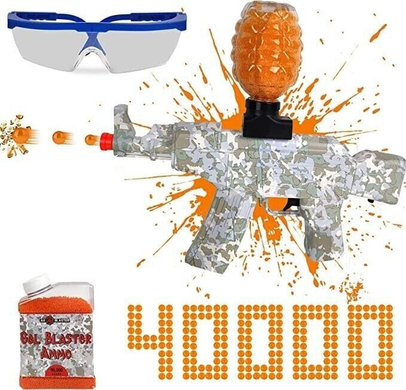 Electric Gel Ball Blaster, High Speed Automatic Splatter Ball Blaster 40000 Gels