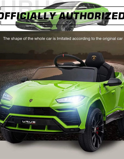 Load image into Gallery viewer, Lamborghini Urus 12V Electric Powered Ride on Car Toys for Girls Boys, Pink Kids Electric Vehicles Ride on Toys with Remote Control, Foot Pedal, MP3 Player and LED Headlights, CL61
