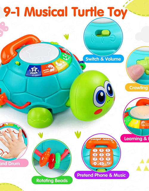 Load image into Gallery viewer, Baby Toys 12-18 Months, Light up Baby Toys 6 to 12 Months Musical Turtle with Letters Numbers Phone Infant Baby Toys for 6 9 12 18 Months Educational Learning Toys
