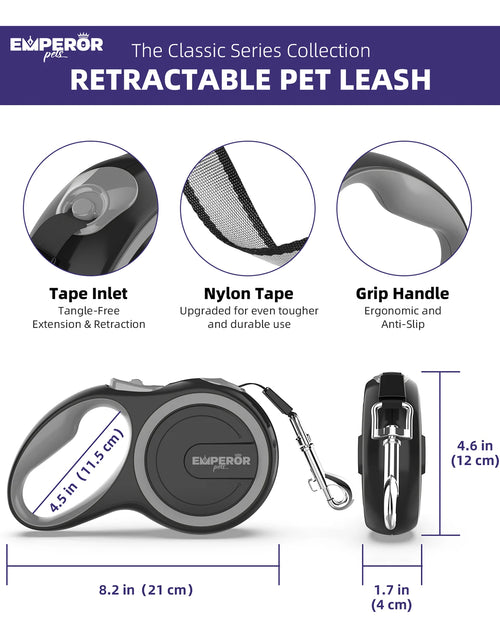 Load image into Gallery viewer, 16 Ft Retractable Dog Leash Large Dogs - up to 110Lbs, Large Dog Leash Heavy Duty Dog Leash Retractable 16 Ft -GY16
