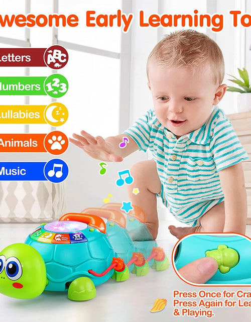 Load image into Gallery viewer, Baby Toys 12-18 Months, Light up Baby Toys 6 to 12 Months Musical Turtle with Letters Numbers Phone Infant Baby Toys for 6 9 12 18 Months Educational Learning Toys
