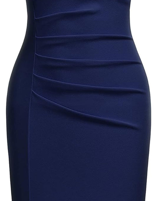 Load image into Gallery viewer, Women&#39;S Retro Ruffle Sleeveless Cocktail Party Pencil Dress
