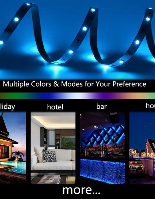 Load image into Gallery viewer, LED Light Strip, 16.4Ft RGB LED Light Strip 5050 LED Tape Lights, Color Changing LED Rope Lights with Remote for Home
