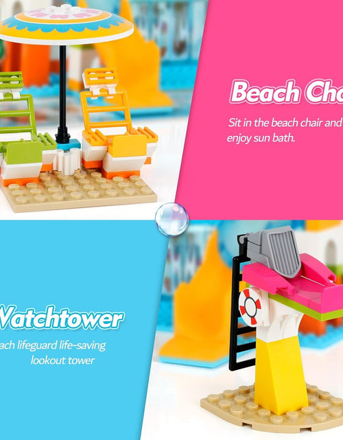 Load image into Gallery viewer, Building Set for Girls Friends Set Summer Swimming Pool Building Toys Water P...
