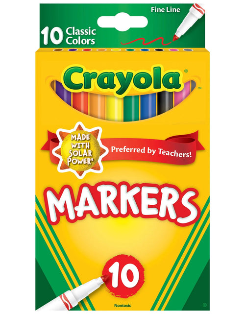 Load image into Gallery viewer, Classic 10Ct Fine Line Marker Set, Classic Colors, (24 Pack Case) Bulk School Supplies
